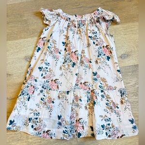 Bonpoint Pink and Blue Floral girls Dress 4